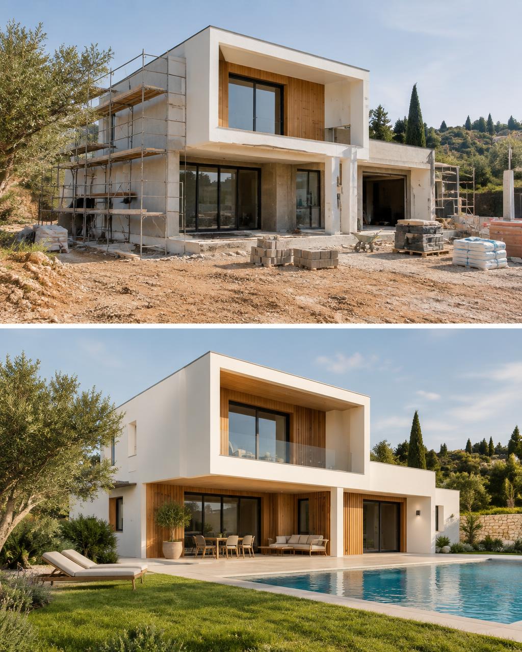 Construction d’une maison contemporaine dans le Vaucluse